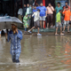 A waterlogged street in Mumbai, India, July 2.